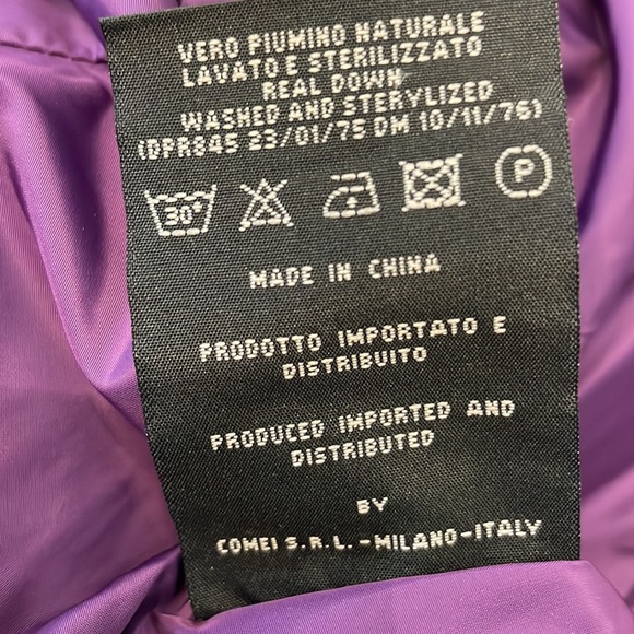 ADD DOWN purple puffer jacket - Picture 8 of 12